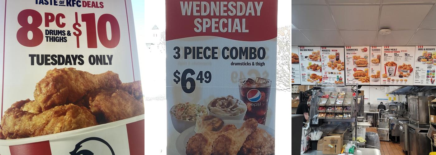 KFC Menu