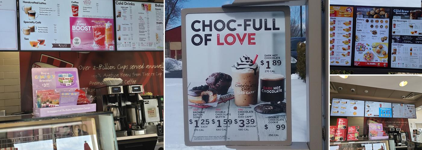 Tim Hortons Menu
