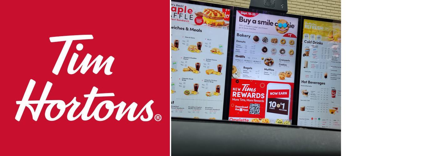 Tim Hortons Menu