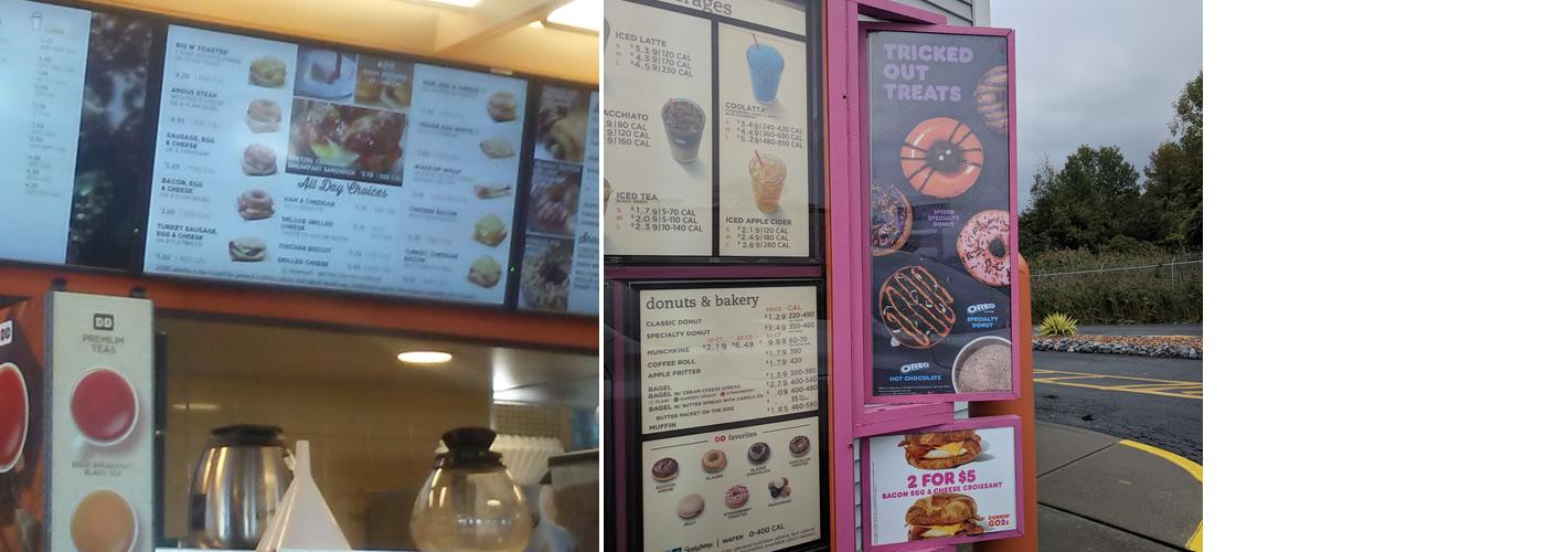 Dunkin' Menu