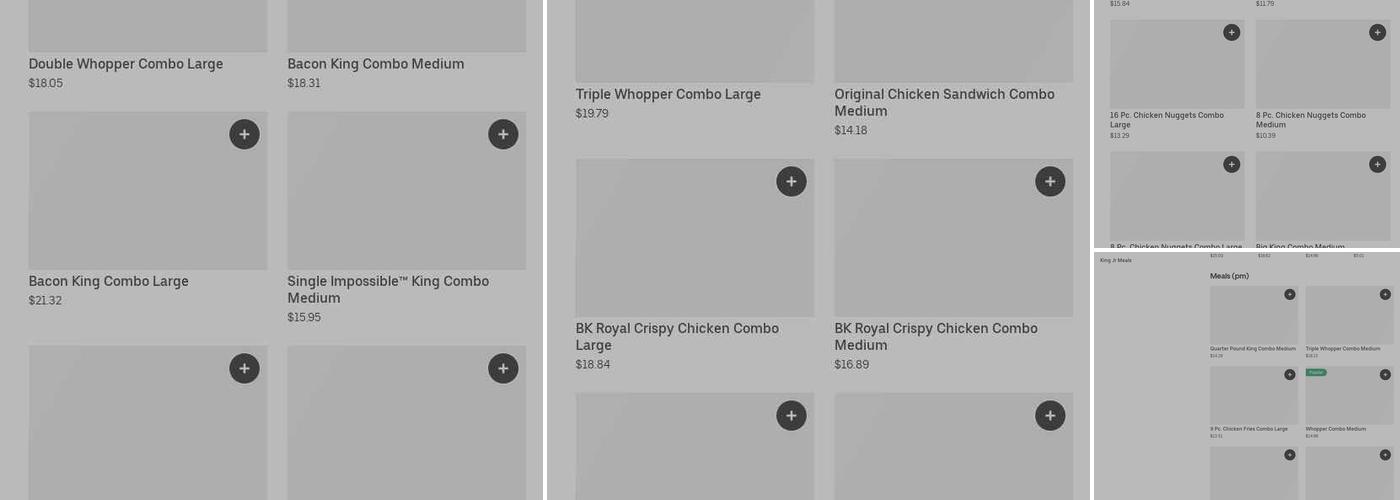 Burger King Menu