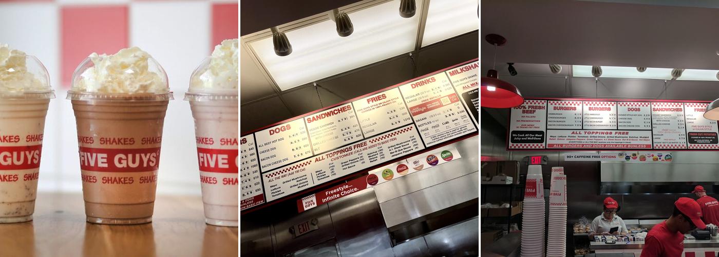 Five Guys Menu