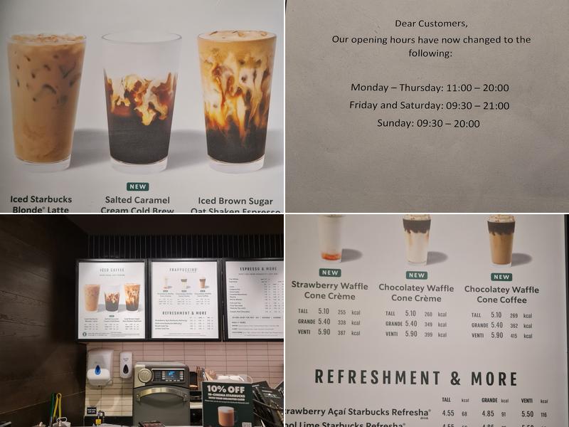 Starbucks Coffee Menu