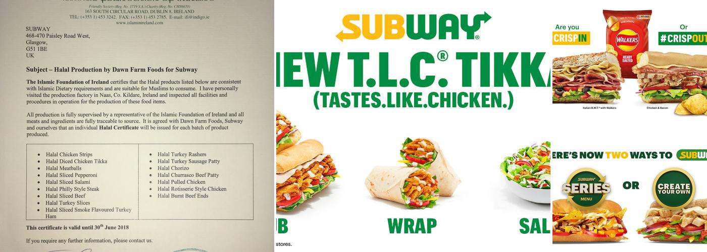 Subway Menu