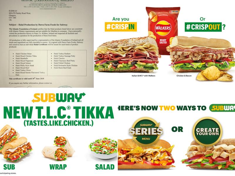 Subway Menu