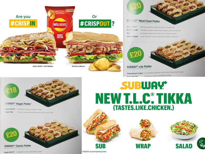 Subway Menu