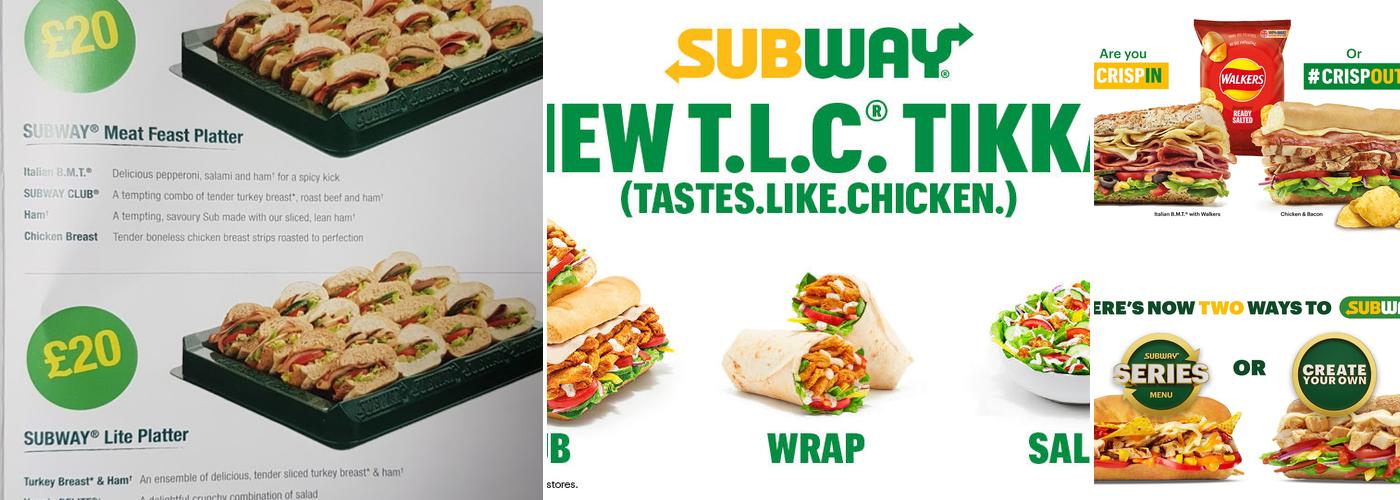 Subway Menu