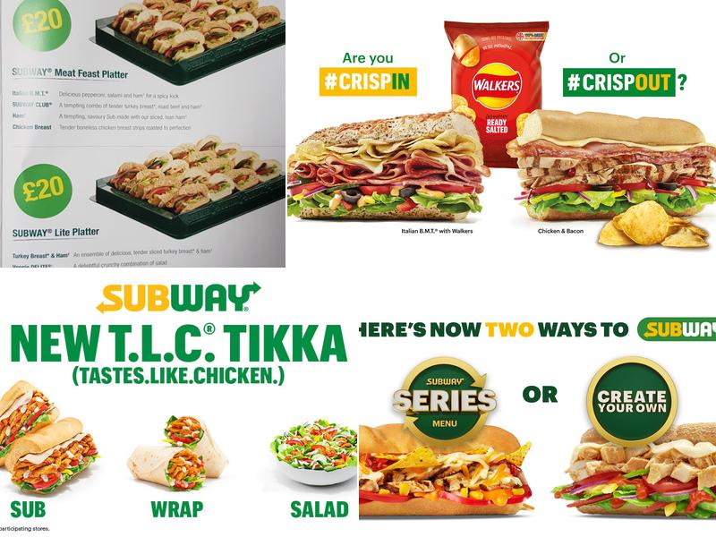 Subway Menu
