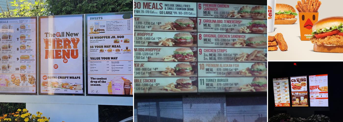 Burger King Menu