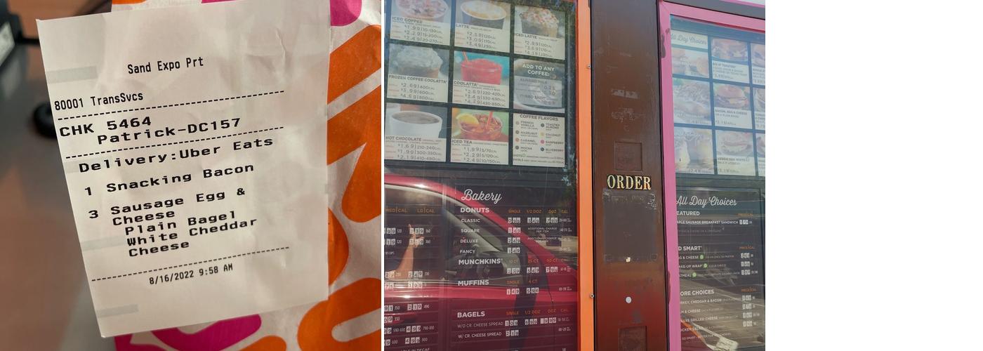 Dunkin' Menu