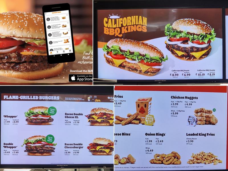 Burger King Menu