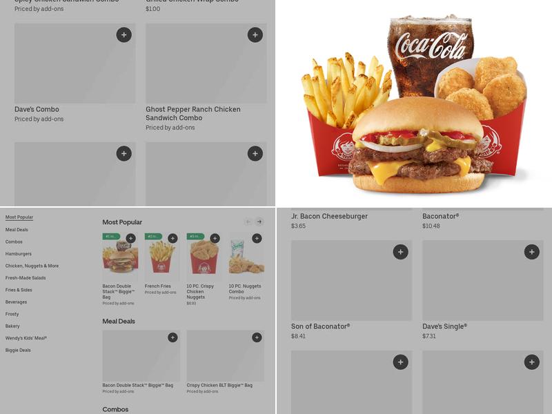 Wendy's Menu