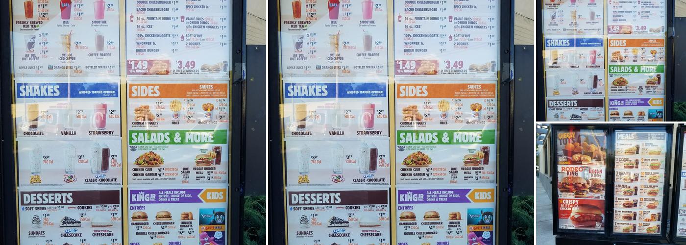 Burger King Menu