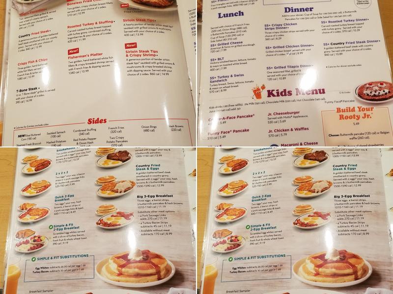 IHOP Menu