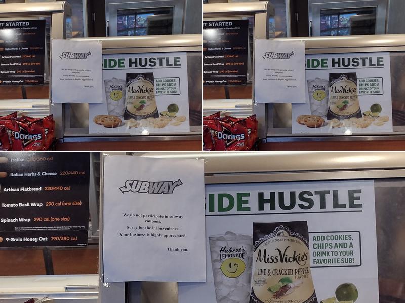 Subway Menu