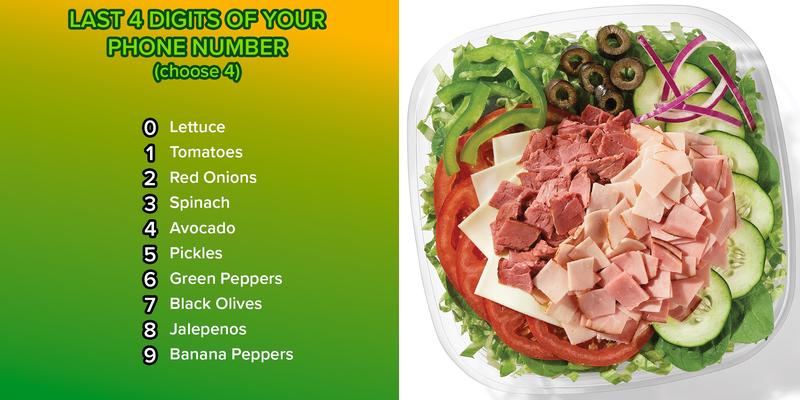 Subway Menu