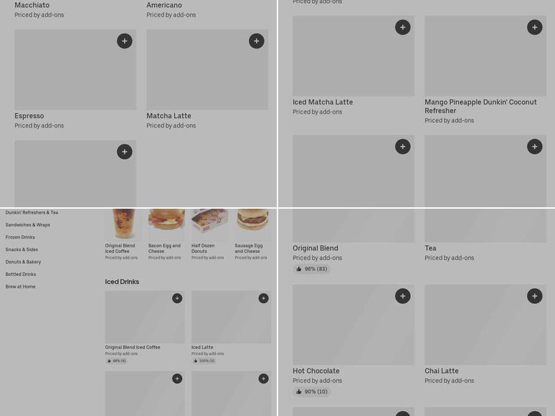 Dunkin' Menu