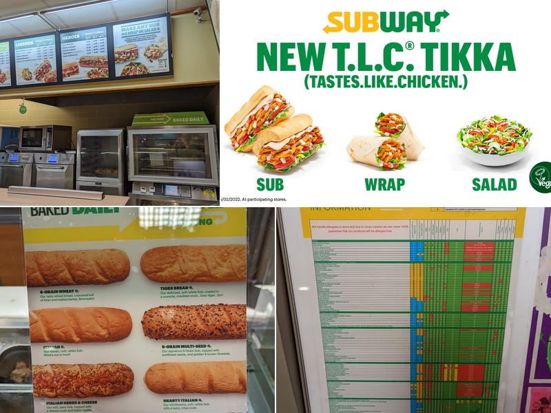 Subway Menu