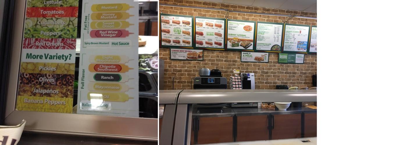Subway Menu