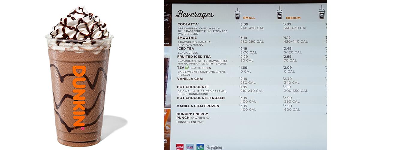 Dunkin' Menu