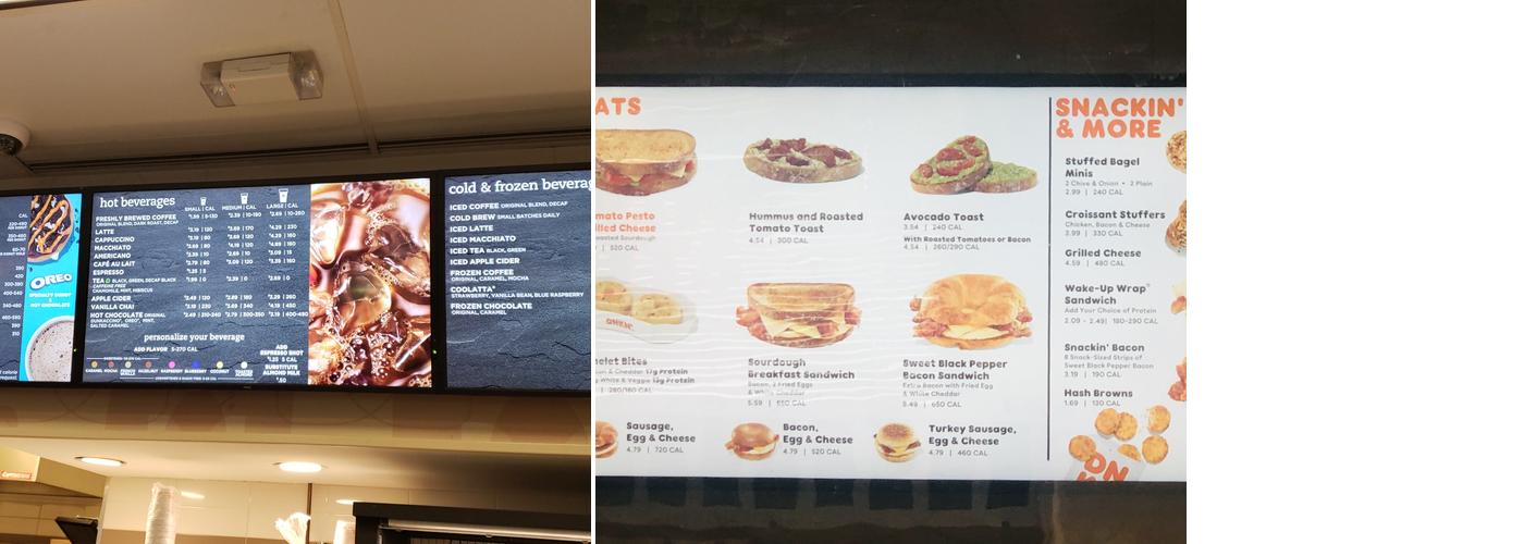 Dunkin' Menu