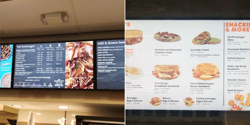 Dunkin' Menu