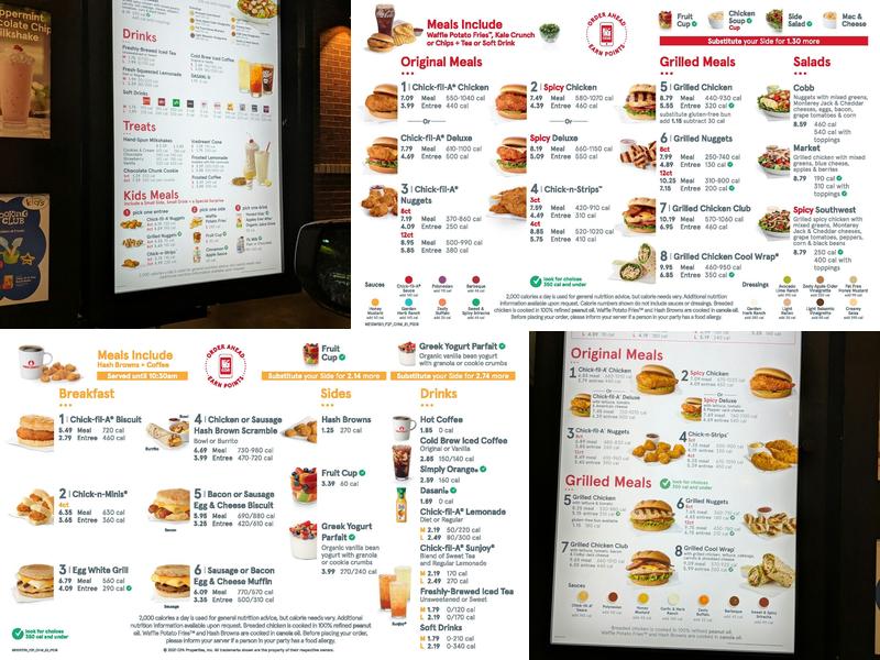 Chick-fil-A Menu