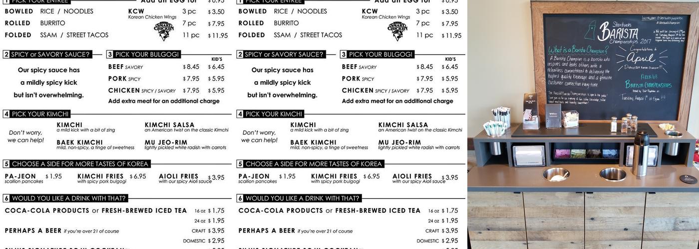 Starbucks Menu