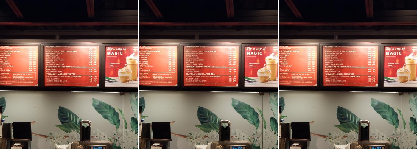 Starbucks Menu