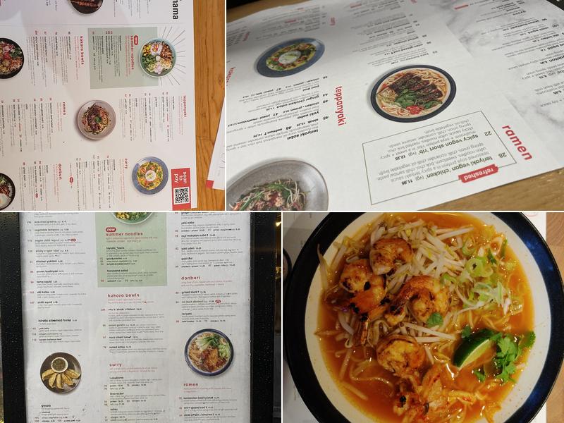 wagamama reading Menu