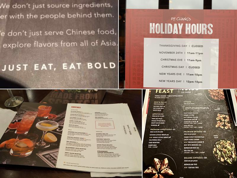 P.F. Chang's Menu