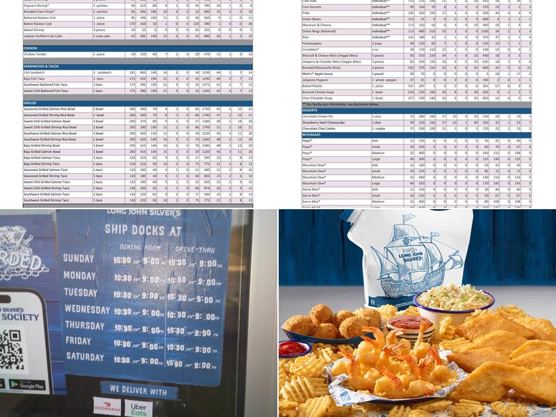 Long John Silver's Menu