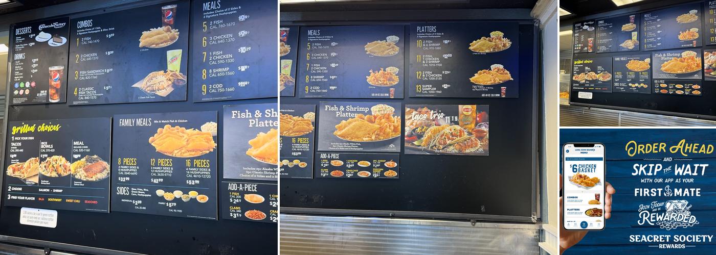 Long John Silver's Menu