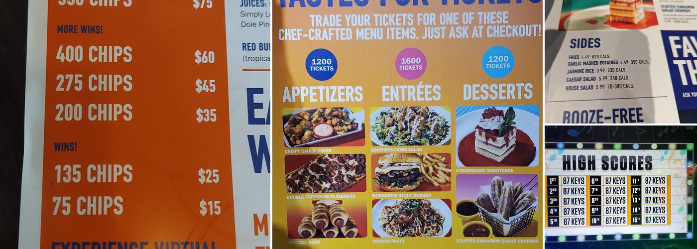 Dave & Buster's Omaha Menu