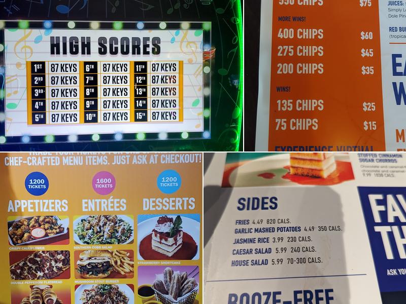 Dave & Buster's Omaha Menu