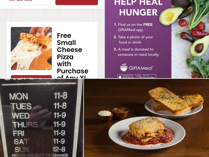 Pizza Factory Menu