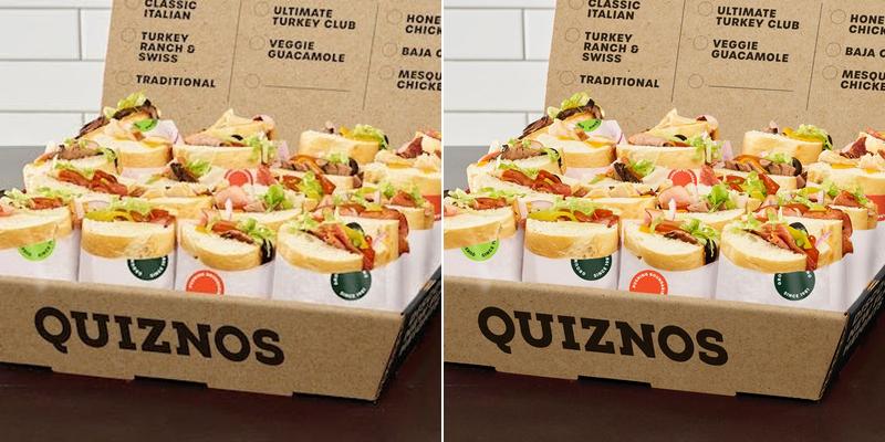 Quiznos Menu