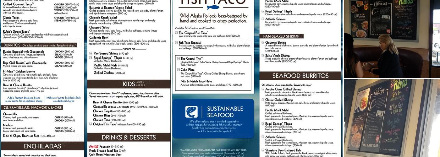 Rubio's Coastal Grill Menu