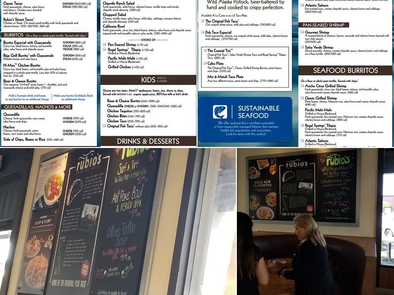 Rubio's Coastal Grill Menu