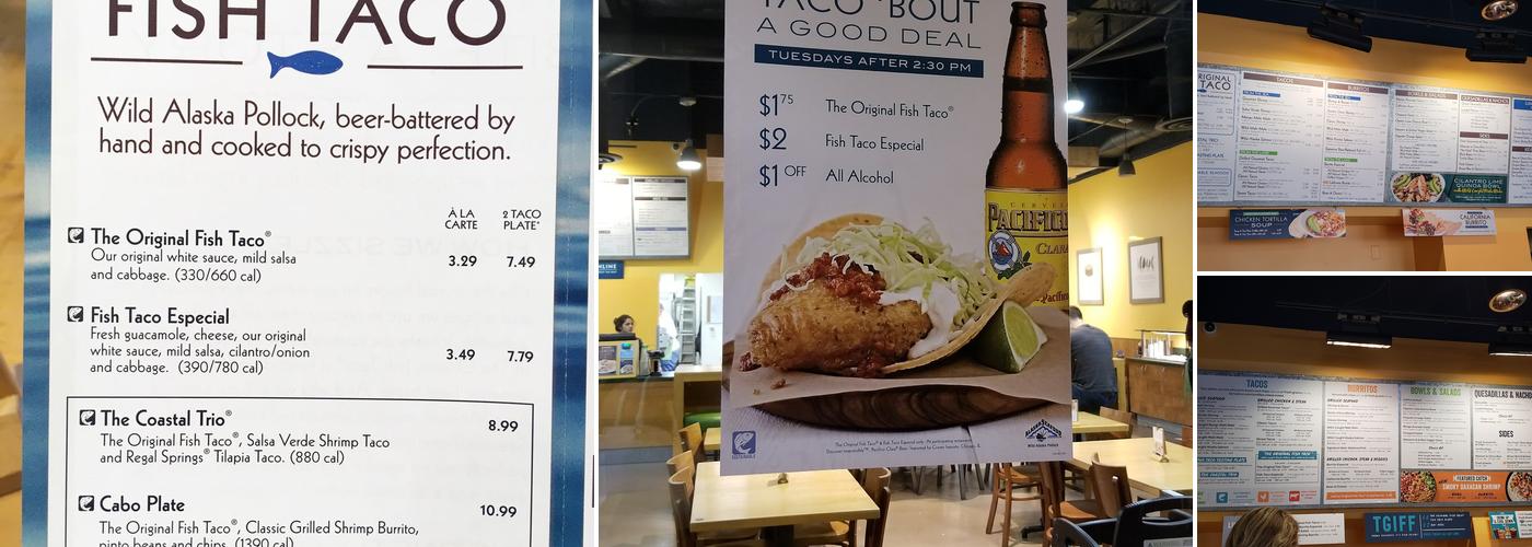 Rubio's Coastal Grill Menu