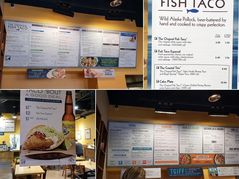 Rubio's Coastal Grill Menu