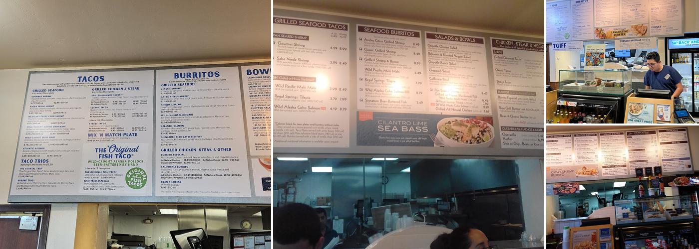 Rubio's Coastal Grill Menu