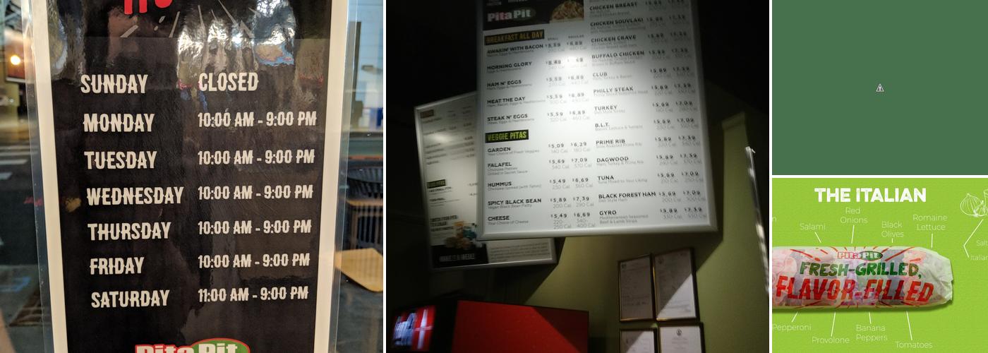 Pita Pit Menu