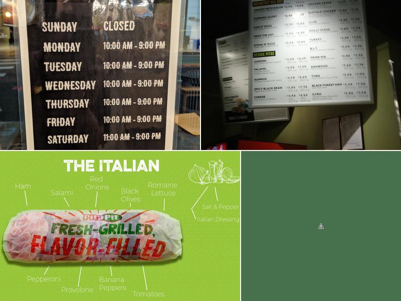 Pita Pit Menu