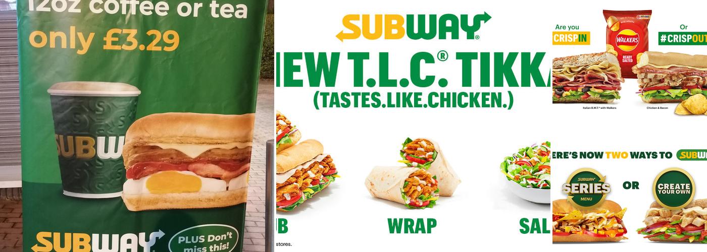 Subway Menu