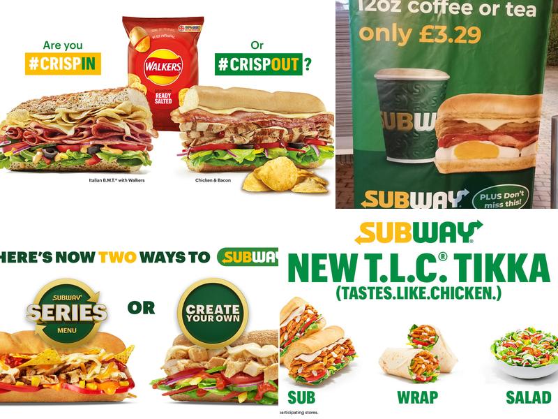 Subway Menu