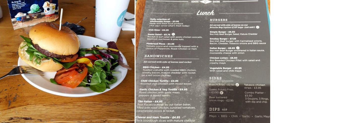 Ashers Baking Company Ltd Menu