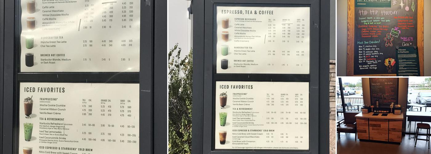 Starbucks Coffee Company Menu