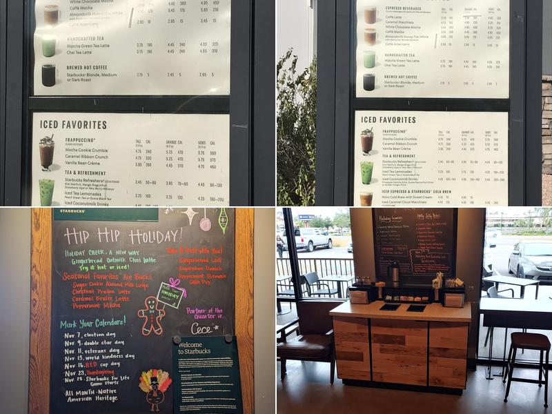 Starbucks Coffee Company Menu