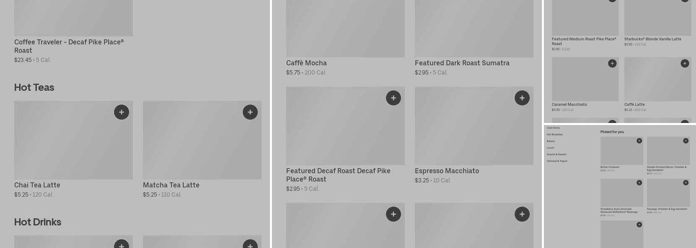Starbucks Menu